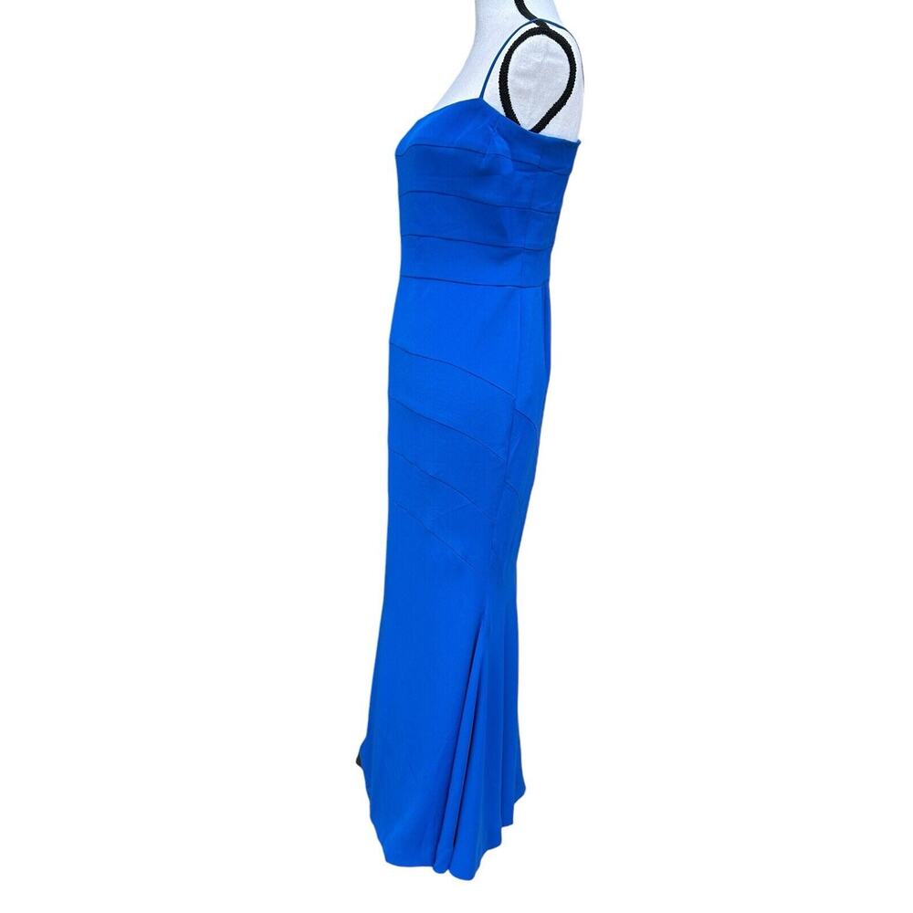 FRASCARA Wedding Spaghetti Straps Royal Blue Lined Maxi Dress Size 12 - Picture 4 of 16